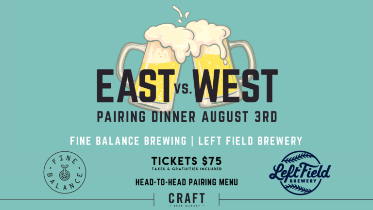 pairing dinner is going to take place on August 3rd at 6pm in Toronto and Ottawa